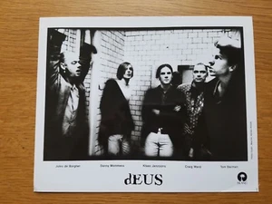 dEUS 8x10 BLANCO Y NEGRO Foto de Prensa Promocional Años 90 BBÉLGICA BANDA DE ROCK ALTERNATIVO - Imagen 1 de 1
