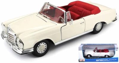 MERCEDES 280 SE W111 1967 CREMA MAISTO 31811 1/18 BENZ MODELO DE METAL A ESCALA - Imagen 1 de 3