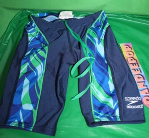 Speedo Endurance Youth 22 Blue Green Swim Shorts Bottoms - Picture 1 of 4