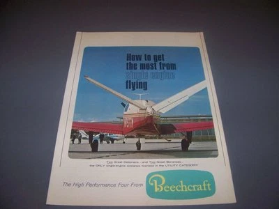 BEECHCRAFT BONANZA V35TC/DEBONAIR "HOW TO GET"..ORIGINAL SALES BROCHURE (86D) - Image 1 of 3