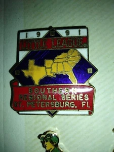 Vintage Little League World Series Baseball Trading Pin 1991 Southern Series Fla - Picture 1 of 1