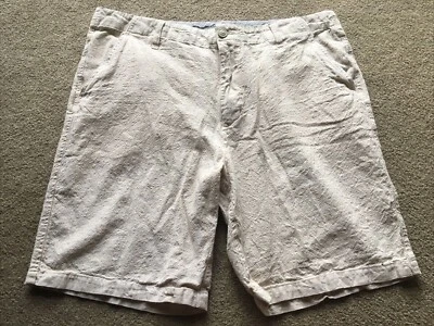 Paradise Collection Linen Cotton Shorts Mens 42 Khaki Bermuda - Image 1 of 4