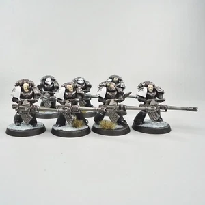 Warhammer 30k Army Raven Guard Horus Heresy Autocannon Marines x7 painted - Picture 1 of 5