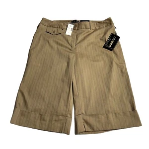 Lane Bryant City Short Bermuda Shorts Women’s Size 16 Tan Cuffed NWT - Picture 1 of 6