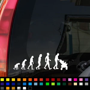 Lustiger Autoaufkleber Evolution Vater für Fenster Stoßstange Wohnwagen Vinyl - Bild 1 von 2