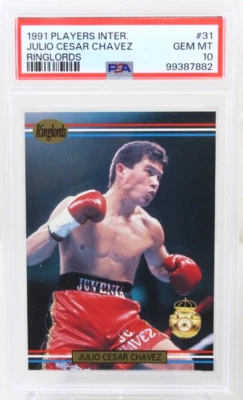 PSA 10 1991 Players International Ringlords Julio Cesar Chavez Boxing Pop 10 - Image 1 of 4