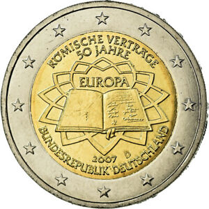 [#700143] Bundesrepublik Deutschland, 2 Euro, 2007, SS, Bi-Metallic, KM:259