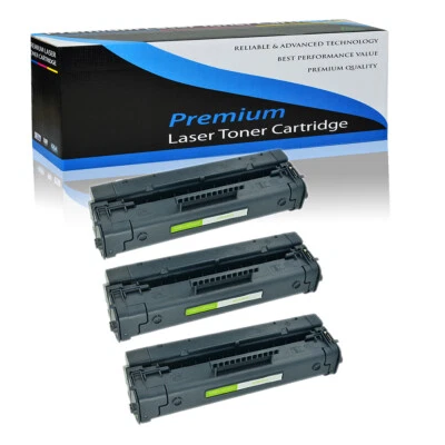 3 Pack C4092A 92A Toner Cartridge Fit for HP LaserJet 1100axi 3200m 3200se 1100a - Image 1 of 4