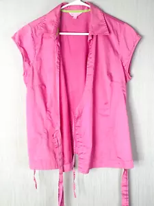 Women's Lilly Pulitzer Wrap Blouse Pink Size 14 - Picture 1 of 4