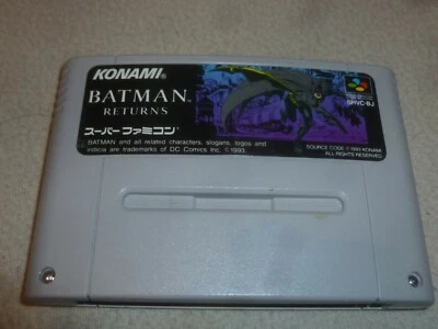 NINTENDO SUPER FAMICOM GAME CARTRIDGE BATMAN RETURNS SFC SNES JAPAN IMPORT DC > - Image 1 of 2