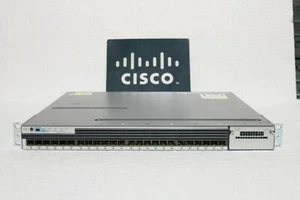 Cisco Catalyst 3750X WS-C3750X-24S-S 24-Port GbE SFP ipbase Switch W-SINGLE - Picture 1 of 7