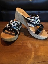 lotus wedge mules