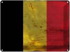 Blechschild Wandschild 30x40 cm Belgien Fahne Flagge Geschenk Deko