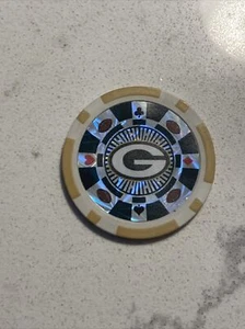 Green Bay Packers NFL Poker Chip Gold Collectors Edition Casino 11.5g Yellow - Picture 1 of 2