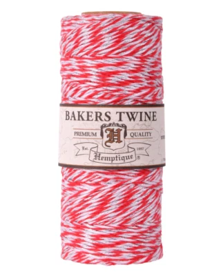 HEMPTIQUE Cotton Bakers Twine Craft Cord with Metallic Threads Choose from 5 Colors!