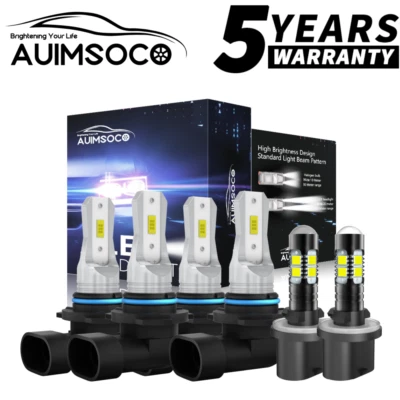 Faros LED de haz alto bajo + faros antiniebla para Chevrolet Corvette 1996-2004 Foto 1 de 4