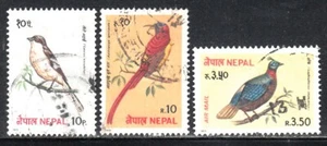 NEPAL 1979 BIRDS REGULAR AND AIR MAIL SCOTT 366-367, C7 USED - Picture 1 of 1