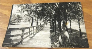 c1912 cartolina fotografica reale//LOVERS LANE, McBAIN, MI//MICHIGAN - Foto 1 di 2