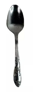 Oneidacraft Dessert Teelöffel Abendessen Löffel 1 Stück Edelstahl Blumenmuster 6"  - Bild 1 von 12