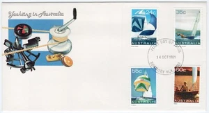 1981 FDC Australia - Yachting in Australia - Set Four Stamps - Picture 1 of 2