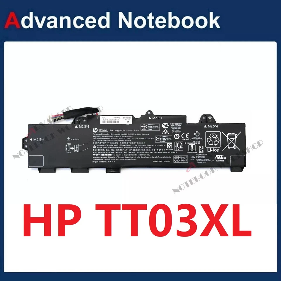 Genuine  TT03XL HP Battery For HSTNN-UB7T  HTNN-DB8K HSTNN-LB8H HSN-I13C-5 - image 1 of 1