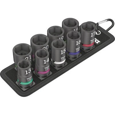 Wera 05004580001 Belt C Impaktor 1 Socket Set, 1/2 In Drive, 10 Pieces - Image 1 of 4