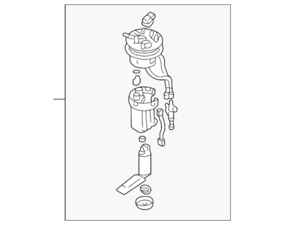 Conjunto genuíno de bomba de combustível Mitsubishi MR990884 - Imagem 1 de 2