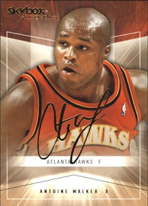 2004-05 Skybox Autographics Insignia Basketball Card #32 Antoine Walker/150