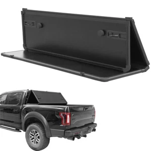 5 Ft Hard Solid Tri-Fold Tonneau Cover For 2016-2021 Toyota Tacoma Short Bed - Picture 1 of 12
