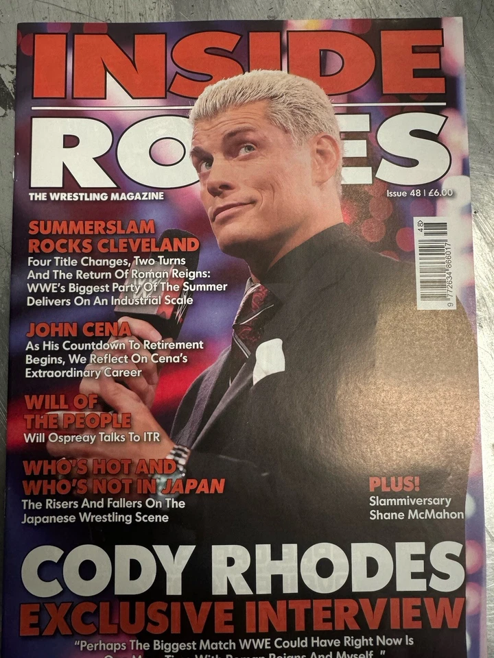 Inside the Ropes magazine #48 2024 Cody Rhodes exclusive interview + John Cena - Image 1 of 1