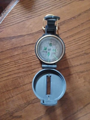 Coleman Compact Directional Lensatic Compass Engineer Camping Used - Изображение 1 из 3