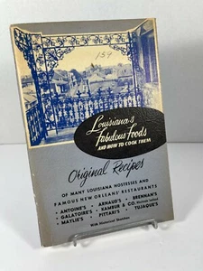 Louisiana's Fabulous Food Hardy Martinez Cookbook Recipes Booklet Resturants - Imagen 1 de 4
