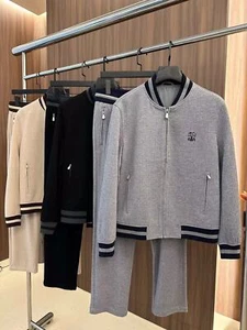 Brunello NEU Cucinelli Kapuzenjacke Jacke gerades Bein Freizeithose Mode se - Bild 1 von 24