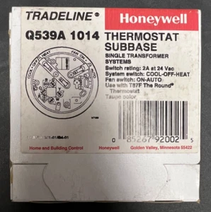 Sistema de transformador único termostato subbase Honeywell Q539A 1014 - Imagen 1 de 10