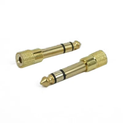  2 Pcs Klinkenstecker Adapter Mikrofon Stecken Mikrofonstecker Audio-Adapter - Bild 1 von 4