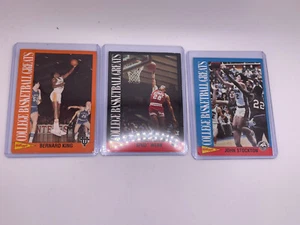 Lote de 3 tarjetas 1992 Kelloggs Raisin Bran baloncesto universitario - Stockton Webb King - Imagen 1 de 8