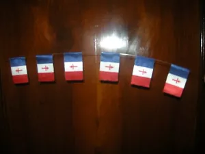 1/6 DID 3R FOV ACCESSORIES ww2 FRENCH FFI bunting flags 6 pieces LOWER PRICE - Picture 1 of 1
