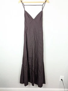 zara langes Kleid Maxi braun/burgund Baumwolle Gr. XS 180 - Bild 1 von 8