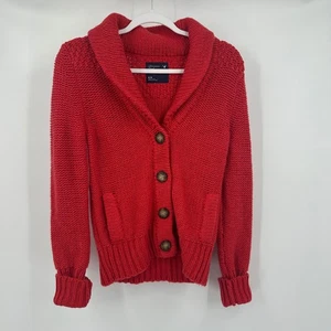 American Eagle Womens Chunky Cardigan Size M Shawl Collar Preppy Thick Cozy - Picture 1 of 8