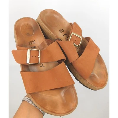 Papillio by Birkenstock Almina Nubuck Sandalia Plataforma 39 EU Piel Pecan Foto 1 de 4