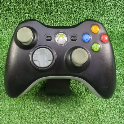 Official Black Microsoft Xbox 360 Wireless Controller Pad FULLY TESTED - Image 1 of 4