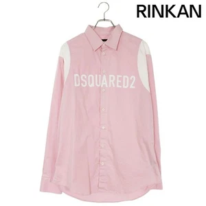 Dsquared S74DM0792 front logo long sleeve shirt men 46 Used b45b0339d273aa50e699 - Picture 1 of 4
