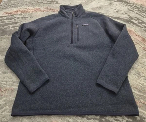 Patagonia 1/4 Zip Navy Blue Sherpa Lined Top Men’s XL - Bild 1 von 7