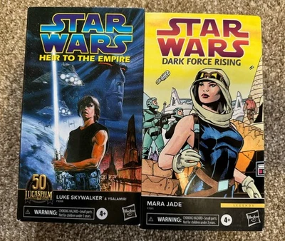 LOTE de cómics Hasbro Star Wars serie negra de 6" Luke Skywalker y Mara Jade nuevos Foto 1 de 4