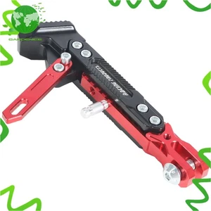 Soporte de pie ajustable de aleación de aluminio CNC para motocicleta rojo - Imagen 1 de 7