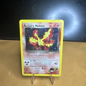 Pokémon TCG Rockets Moltres Holo Rare Karte 12/132 Gym Heroes Set - Bild 1 von 7