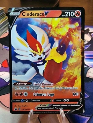 Cinderace V SWSH015 SWSH: Sword & Shield Promo Cards Holo - Image 1 of 2