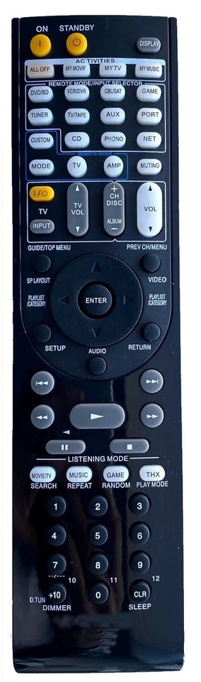 Ersatz Fernbedienung für Onkyo RC-742M und RC-743M - Bild 1 von 1