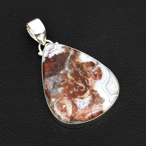 Crazy Lace Agate Gemstone Handmade Pendant Jewelry Gift For Women 2.32" AP-28929 - Picture 1 of 1