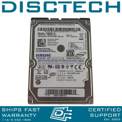 Samsung Spinpoint M6 HM251JI 250GB SATA Laptop Hard Drive - Image 1 of 2